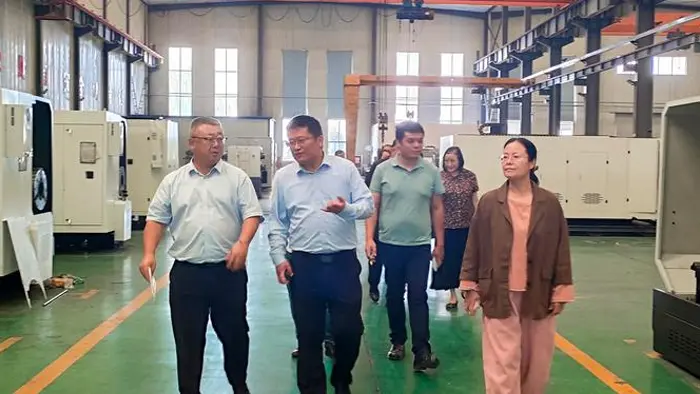 Overzeese klanten bezoeken de Qiansheng Heavy Industry-fabriek voor inspectie ter plaatse